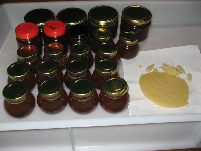 Honey and wax harvest.JPG